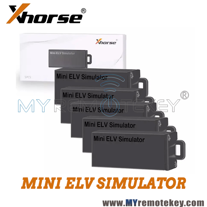 5pcs Xhorse VVDI BE Key Pro For Benz – Yellow 4-Button Key Shell, No Logo