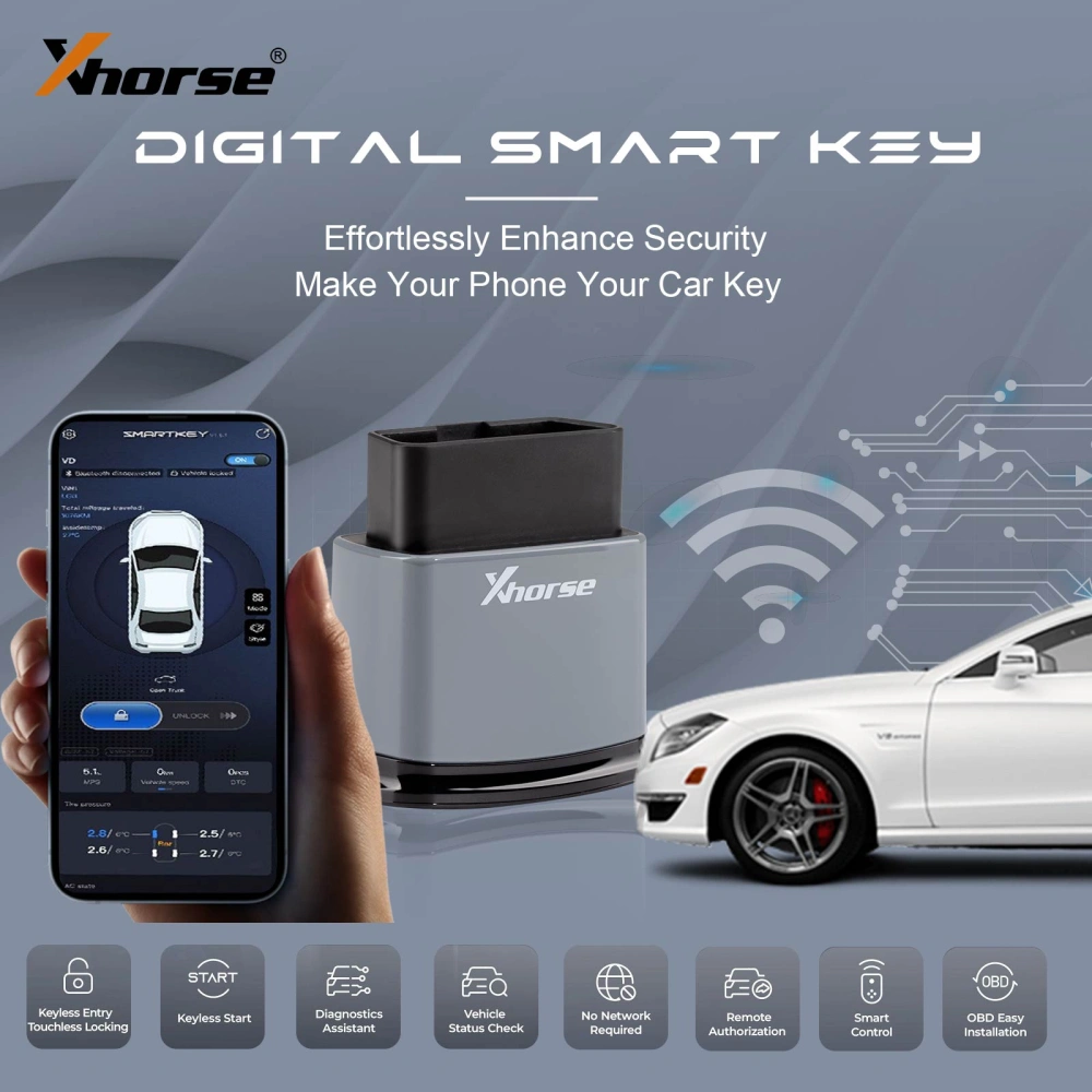 Xhorse XSBTK0EN Bluetooth Digital Smart Key XM38 Smart Key Supports iOS ...
