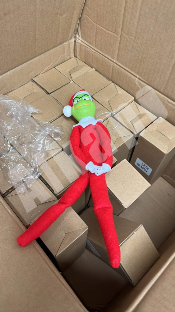 CHINESE WAREHOUSE 30cm Latex/Resin/Pvc Grinch Elf Doll