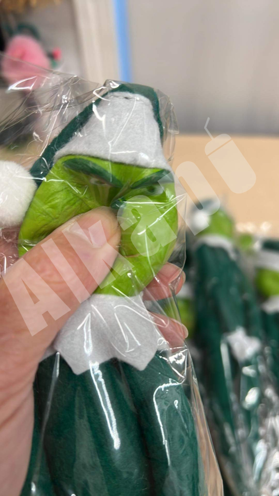 CHINESE WAREHOUSE 30cm Latex/Resin/Pvc Grinch Elf Doll