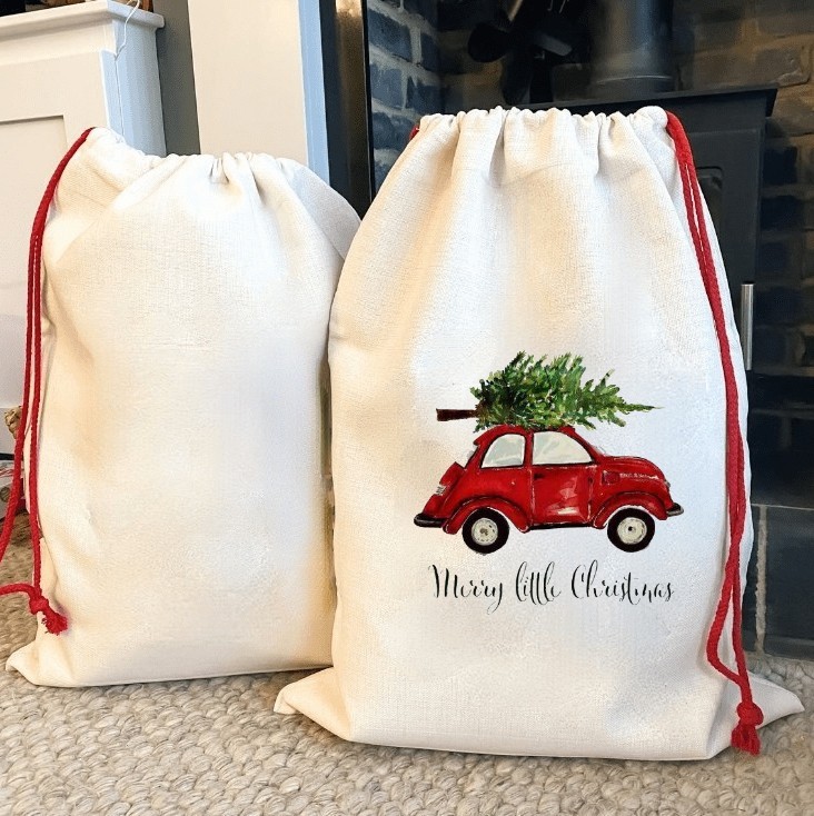 Chinese Warehouse Sublimation Blank Candy Bag For Christmas