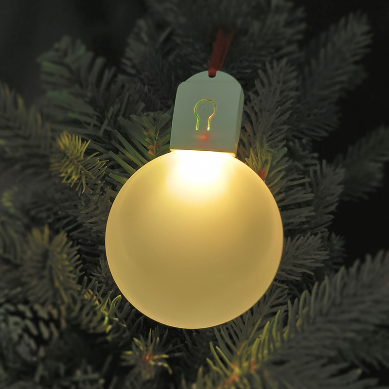 Chinese Warehouse Sublimation Christmas Decorations LED Lamp With Battery