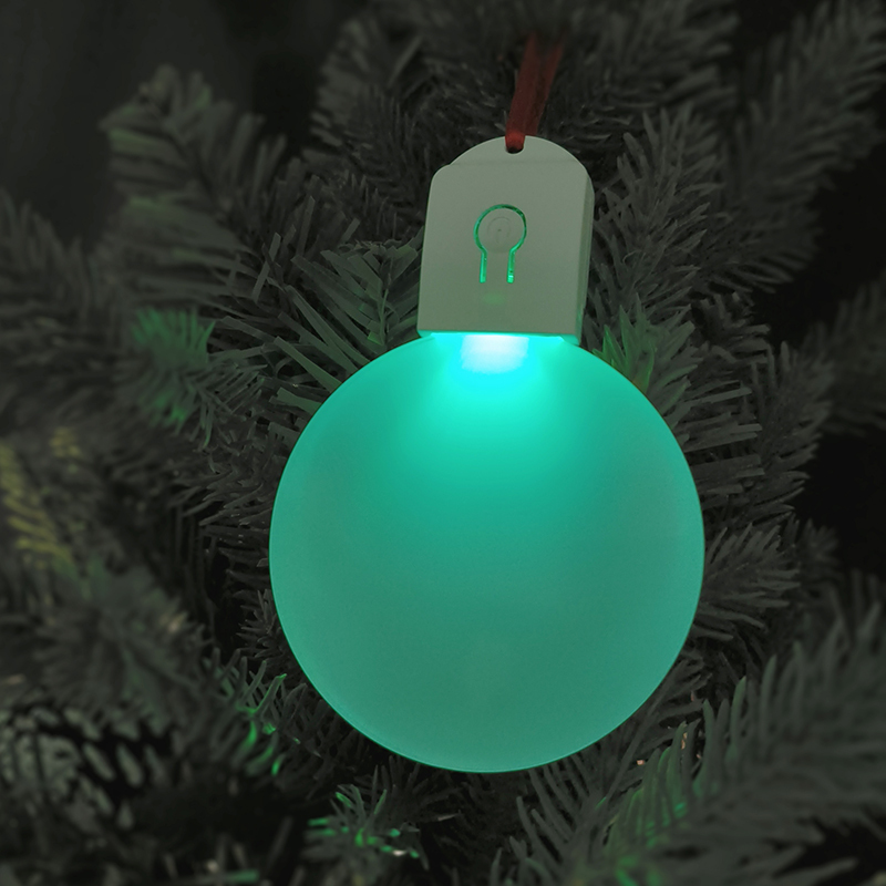 Chinese Warehouse Sublimation Christmas Decorations LED Lamp With Battery