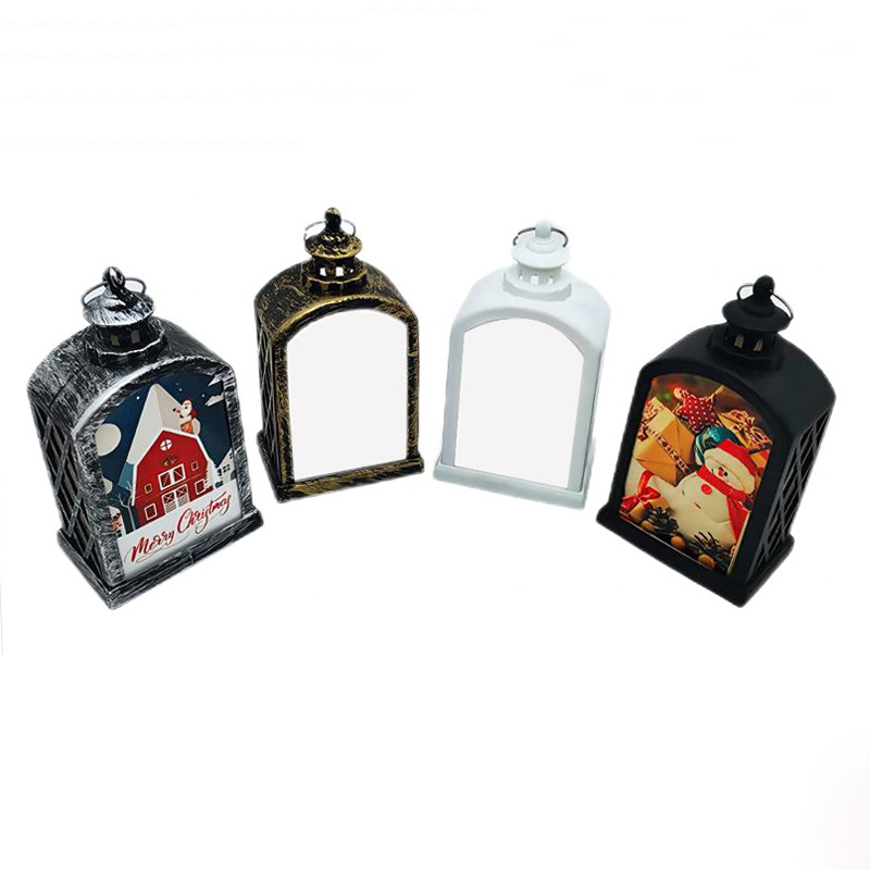 Chinese Warehouse Sublimation PET Sublimation Christmas Decoration LED lantern