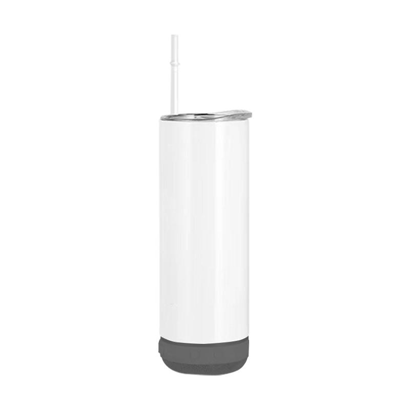 USA RTS 20oz Sublimation Speaker Tumbler With Plastic Straw(mixed and single color package)