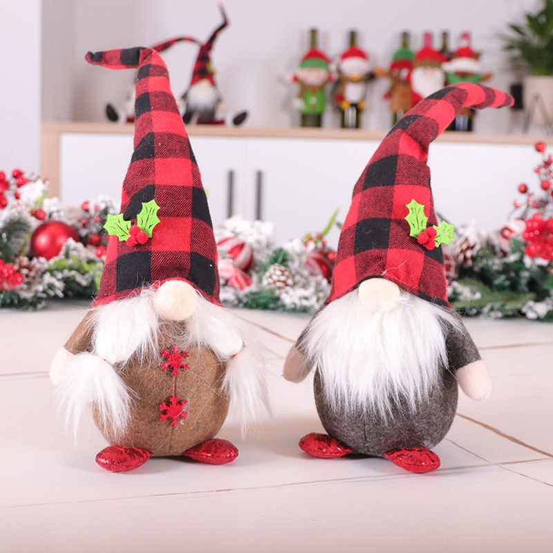Chinese Warehouse Christmas faceless doll decoration ornaments