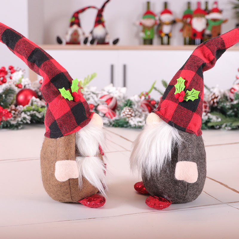Chinese Warehouse Christmas faceless doll decoration ornaments