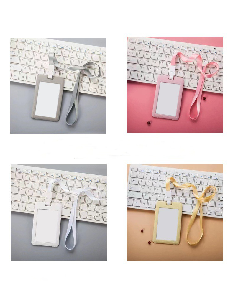 Chinese Warehouse Sublimation Blank ID Holder with Lanyard