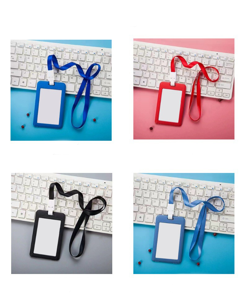 Chinese Warehouse Sublimation Blank ID Holder with Lanyard