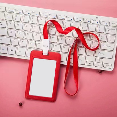 Chinese Warehouse Sublimation Blank ID Holder with Lanyard