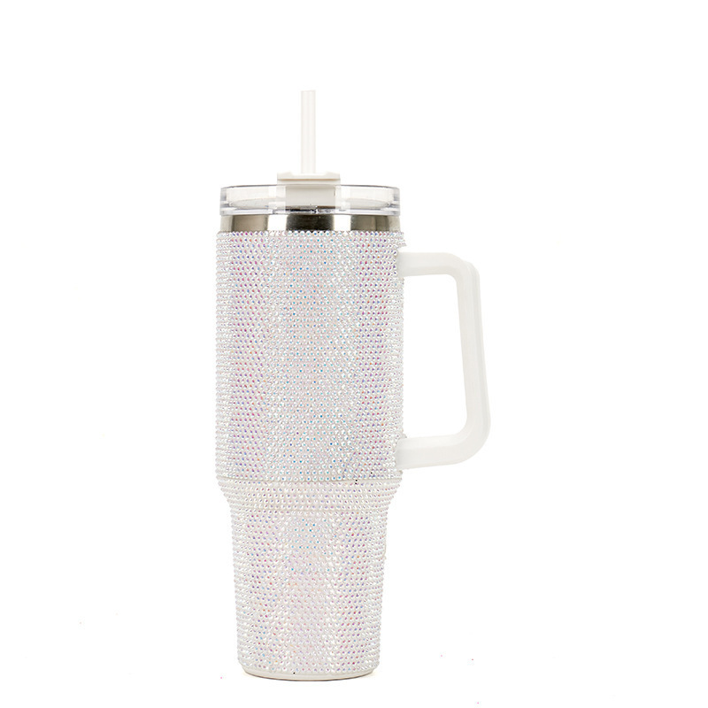 Chinese Warehouse 40oz  Colorful Rhinestone Tumbler