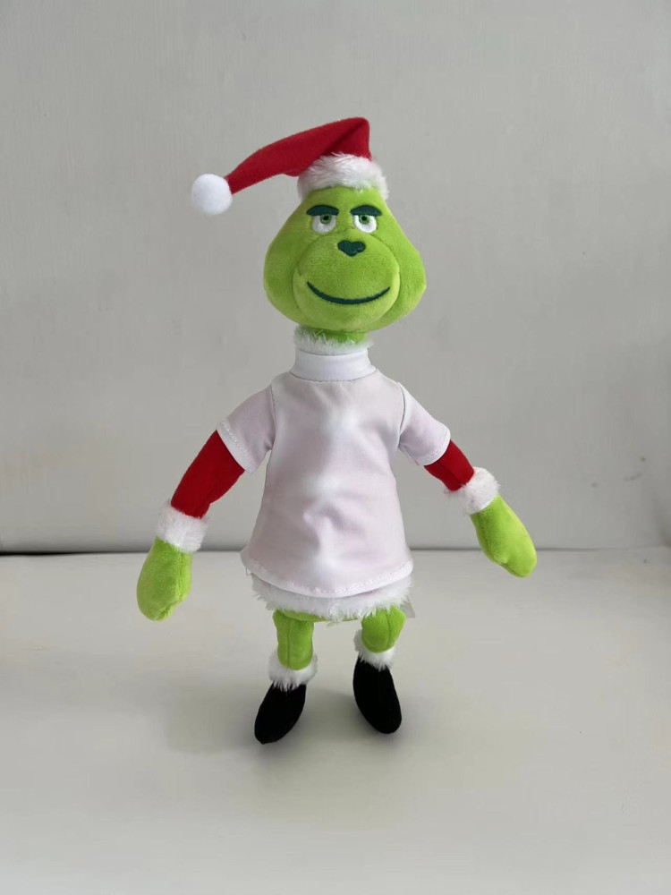 Chinese Warehouse Sublimation Shirt Grinch Doll Christmas Decorations Gift