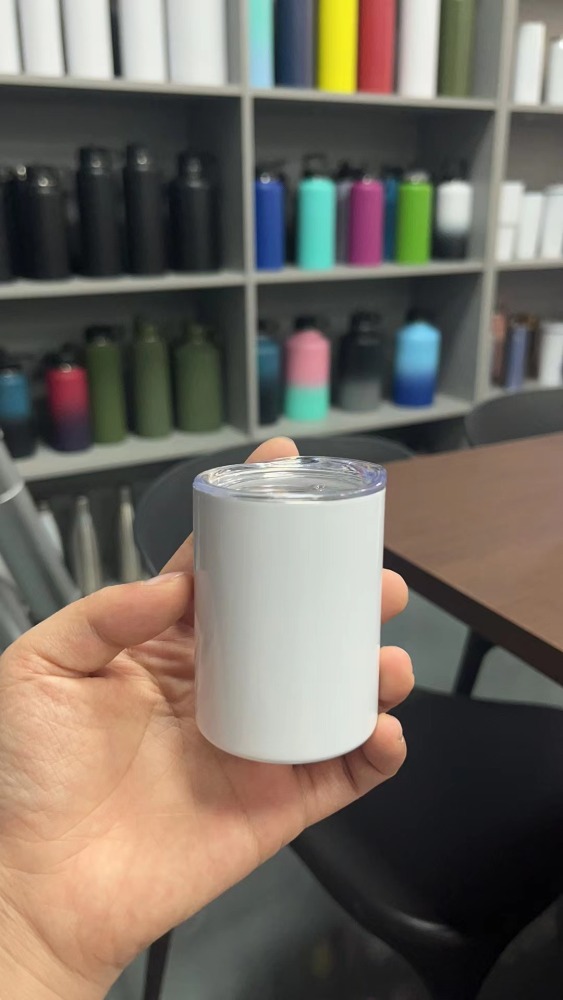 Chinese Warehouse 3oz Mini Sublimation Stainless Steel Tumbler with Metal Straw