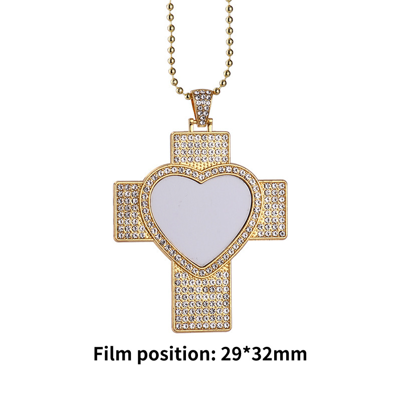 CHINESE WAREHOUSE Mixed Shape Sublimation Necklace