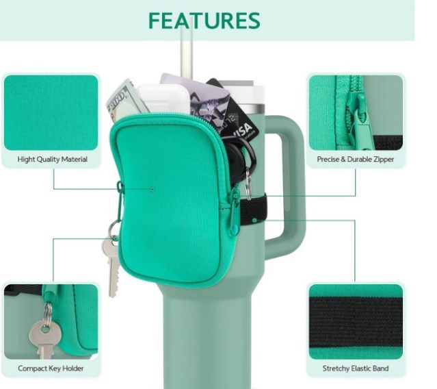 CHINESE WAREHOUSE Coin Purse bag for 40oz travel mug