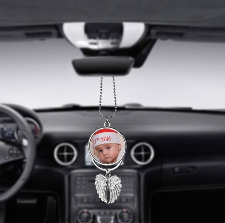 CHINESE WAREHOUSE Angel wings keychain car pendant