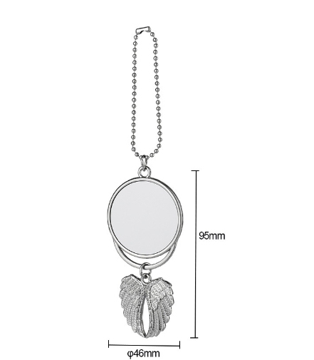 CHINESE WAREHOUSE Angel wings keychain car pendant