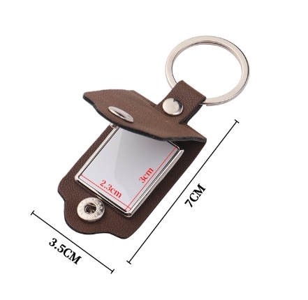 CHINESE WAREHOUSE Sublimation leather keychain