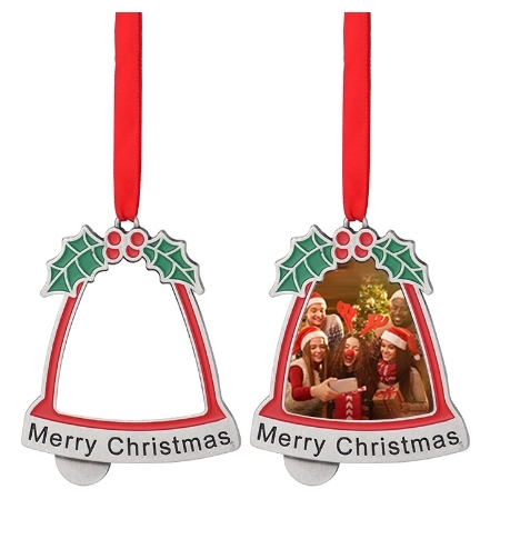 CHINESE WAREHOUSE Christmas ornament sublimation zinc alloy ornament