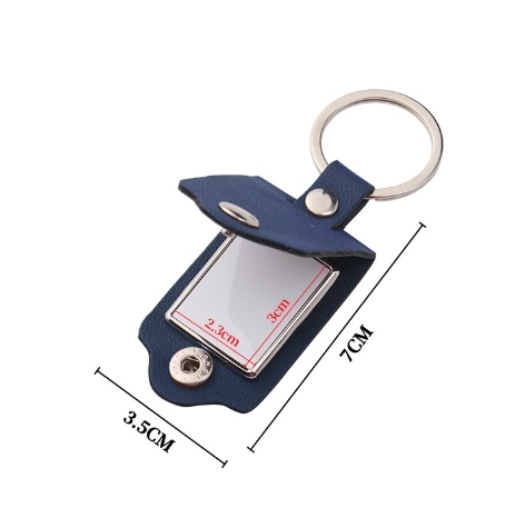 CHINESE WAREHOUSE Sublimation leather keychain