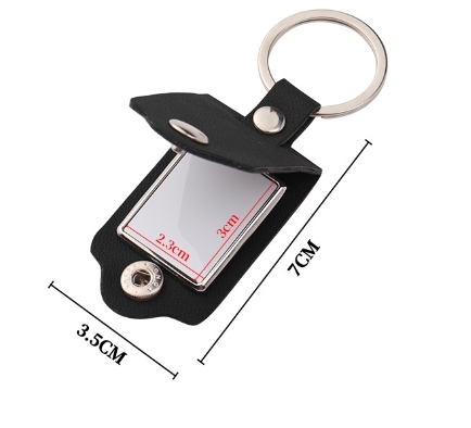 CHINESE WAREHOUSE Sublimation leather keychain
