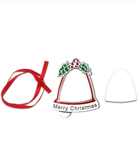 CHINESE WAREHOUSE Christmas ornament sublimation zinc alloy ornament