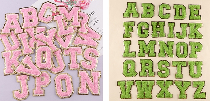 CHINESE WAREHOUSE letter patch for shirts hoodies