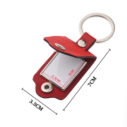 CHINESE WAREHOUSE Sublimation leather keychain