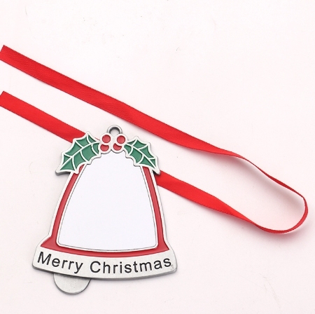 CHINESE WAREHOUSE Christmas ornament sublimation zinc alloy ornament