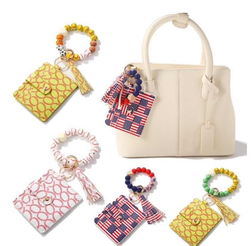 Chinese Warehouse Mixed Color Silicone Bracelet Comes with coin purse