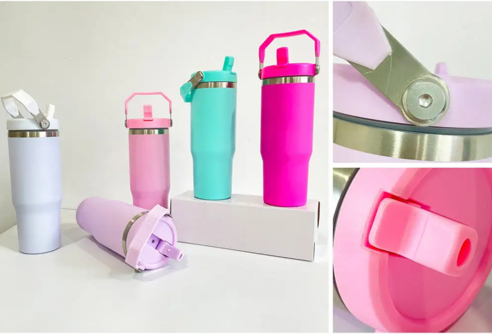 USA RTS 30oz Sublimation V1 colorful matte tumbler with handle