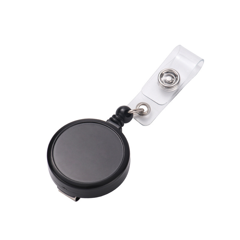 CHINESE WAREHOUSE Sublimation Blank Metal Telescopic Badge Reel Buckle with Back Clip