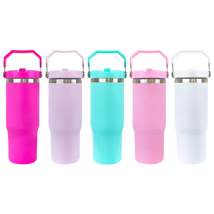 USA RTS 30oz Sublimation V1 colorful matte tumbler with handle