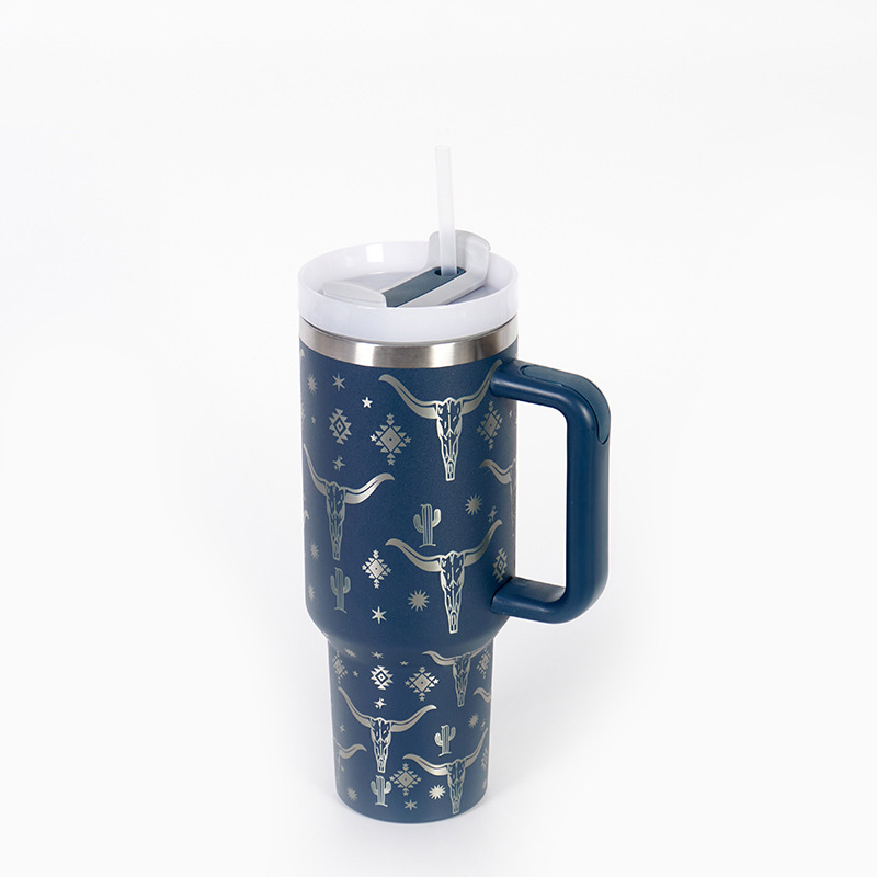 CHINESE WAREHOUSE 40oz Colorful Bull-head Travel Tumbler
