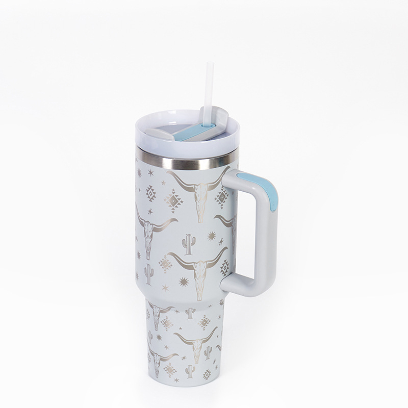 CHINESE WAREHOUSE 40oz Colorful Bull-head Travel Tumbler