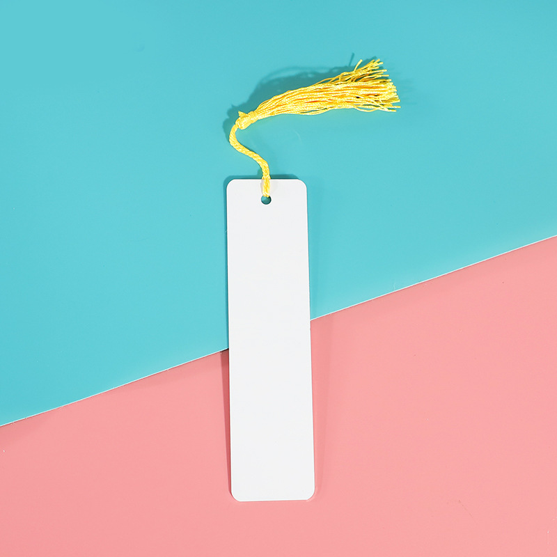 CHINESE WAREHOUSE Metal Double-sided Sublimation Bookmark