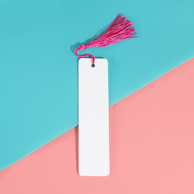 CHINESE WAREHOUSE Metal Double-sided Sublimation Bookmark