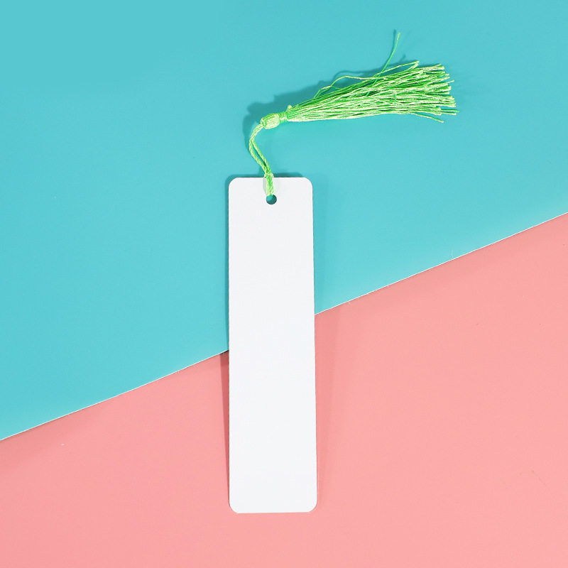 CHINESE WAREHOUSE Metal Double-sided Sublimation Bookmark