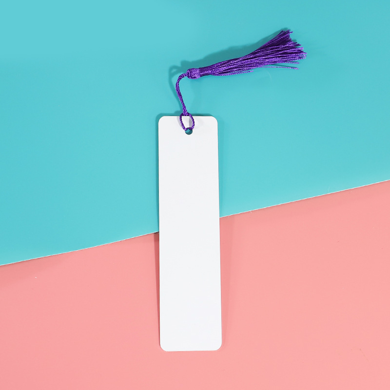 CHINESE WAREHOUSE Metal Double-sided Sublimation Bookmark