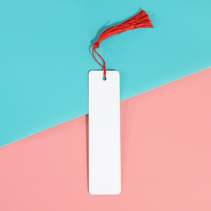 CHINESE WAREHOUSE Metal Double-sided Sublimation Bookmark