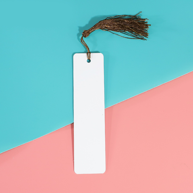 CHINESE WAREHOUSE Metal Double-sided Sublimation Bookmark