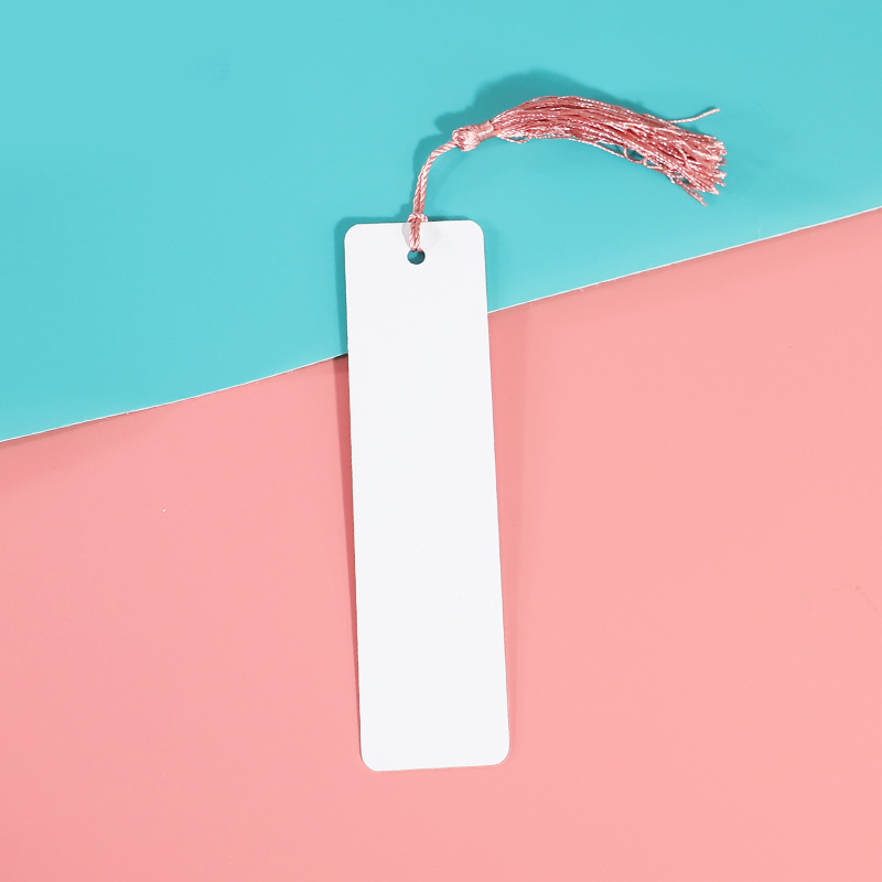 CHINESE WAREHOUSE Metal Double-sided Sublimation Bookmark