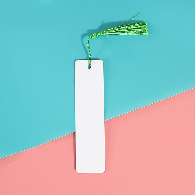 CHINESE WAREHOUSE Metal Double-sided Sublimation Bookmark