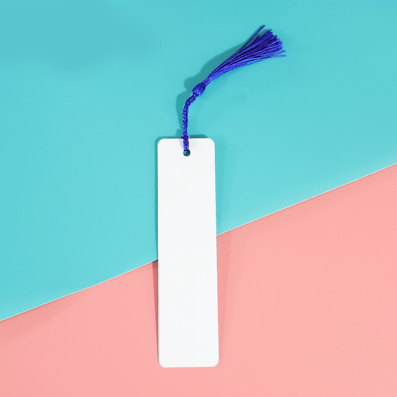 CHINESE WAREHOUSE Metal Double-sided Sublimation Bookmark
