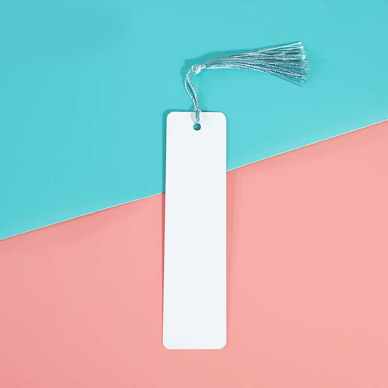 CHINESE WAREHOUSE Metal Double-sided Sublimation Bookmark