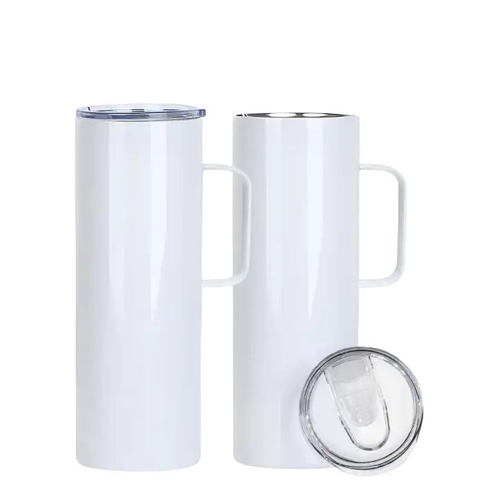 USA RTS 20oz Sublimation Blank Straight Tumbler With Handle