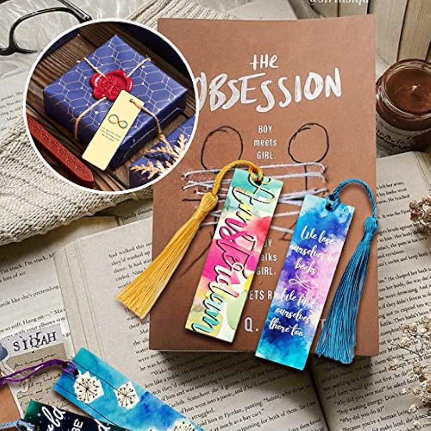 CHINESE WAREHOUSE Sublimation Bookmark with Tassel