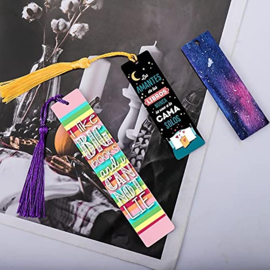 CHINESE WAREHOUSE Sublimation Bookmark with Tassel