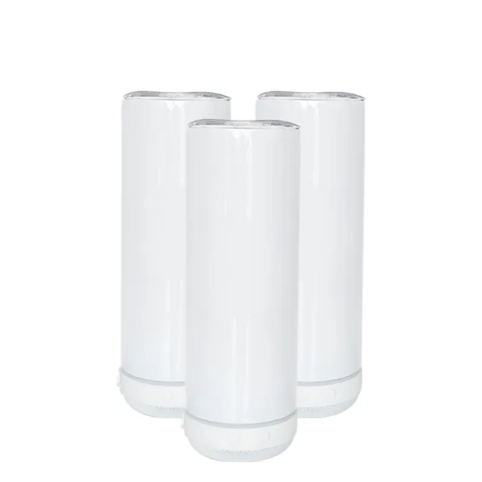 USA RTS 20oz Sublimation Speaker Tumbler With Plastic Straw(mixed and single color package)