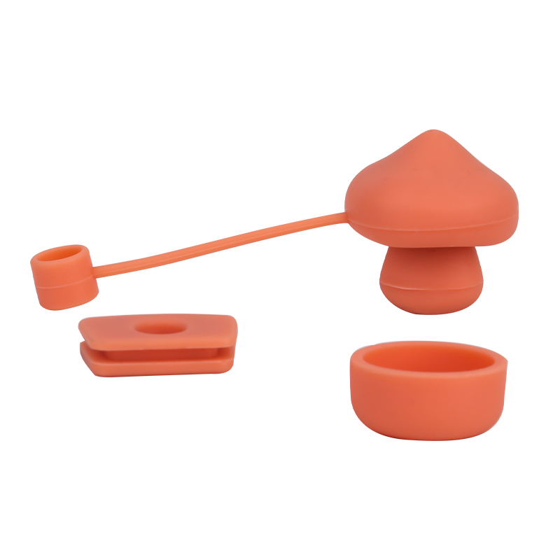 CHINESE WAREHOUSE 10mm Food Grade Silicone Mushroom Straw Topper Covers